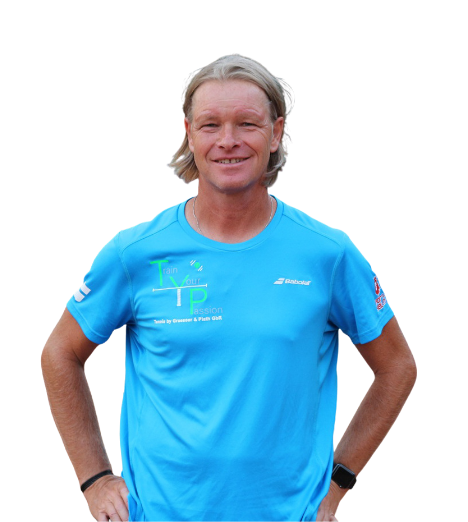 Frank Graesser, Cheftrainer der Tennisschule TYP in Sindorf.